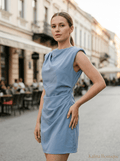 IVA | Plava Mini sa Drapery Detaljem