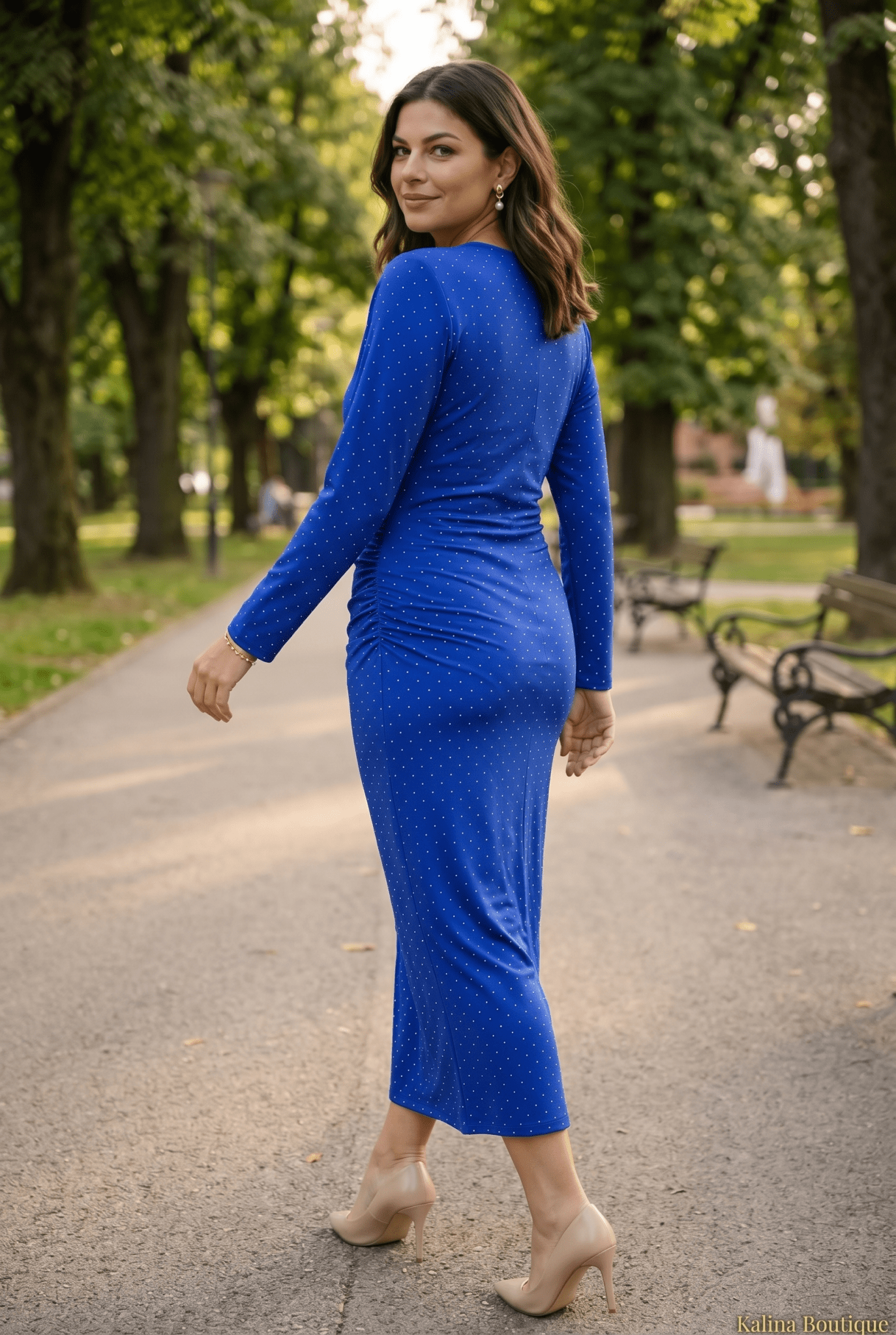 ROYAL DOT | Elegantna Midi Haljina