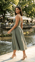 SEVINA | Romantična Midi Haljina